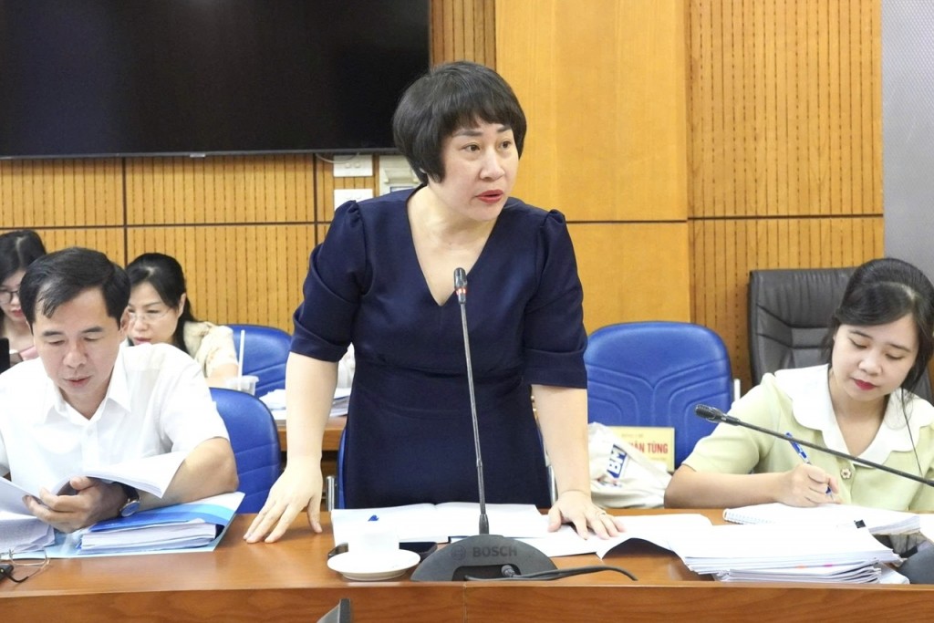 Đại diện cơ quan chủ trì soạn thảo phát biểu tạo phiên họp
