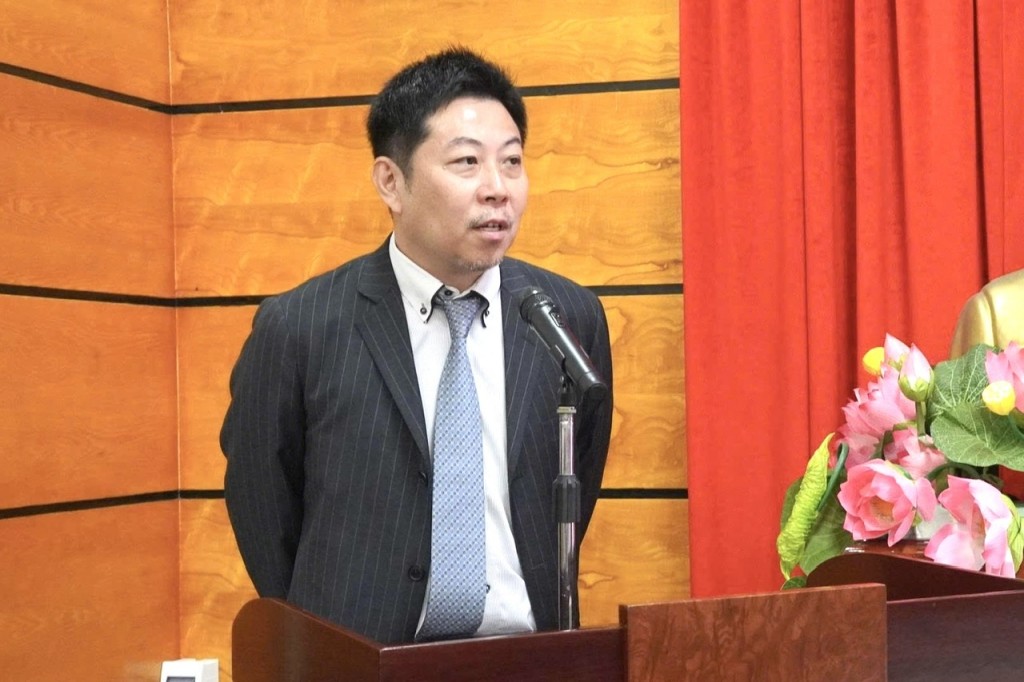 ông Akira Hiramatsu, Giám đốc Công ty Luật trách nhiệm hữu hạn Nishimura & Asahi Việt Nam  phát biểu tại buổi Lễ