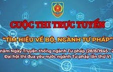 Phát động Cuộc thi trực tuyến "Tìm hiểu về Bộ, ngành Tư pháp"