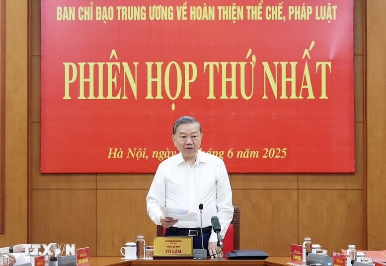 Tổng Bí thư chủ trì Phiên họp thứ nhất Ban Chỉ đạo Trung ương về hoàn thiện thể chế, pháp luật