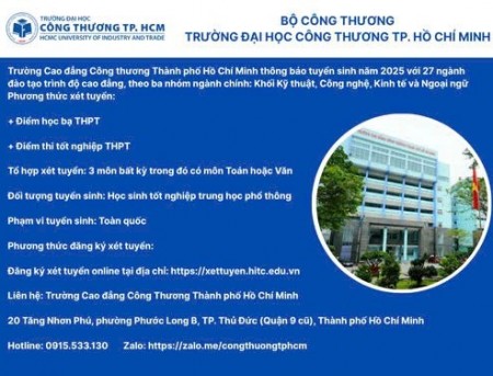 TRƯỜNG CAO ĐẲNG CÔNG THƯƠNG THÀNH PHỐ HỒ CHÍ MINH