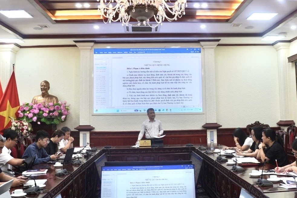 Bảo đảm đúng tiến độ xây dựng dự thảo Nghị định hướng dẫn thi hành Nghị quyết số 197/2025/QH15