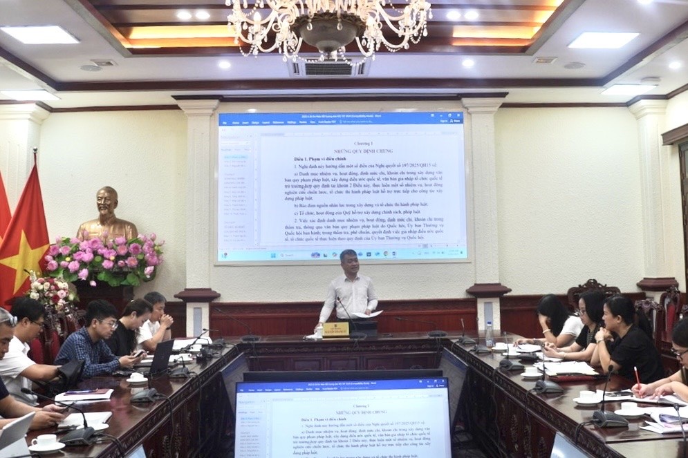 Bảo đảm đúng tiến độ xây dựng dự thảo Nghị định hướng dẫn thi hành Nghị quyết số 197/2025/QH15