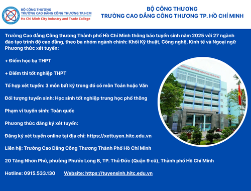 TRƯỜNG ĐẠI HỌC CÔNG THƯƠNG THÀNH PHỐ HỒ CHÍ MINH