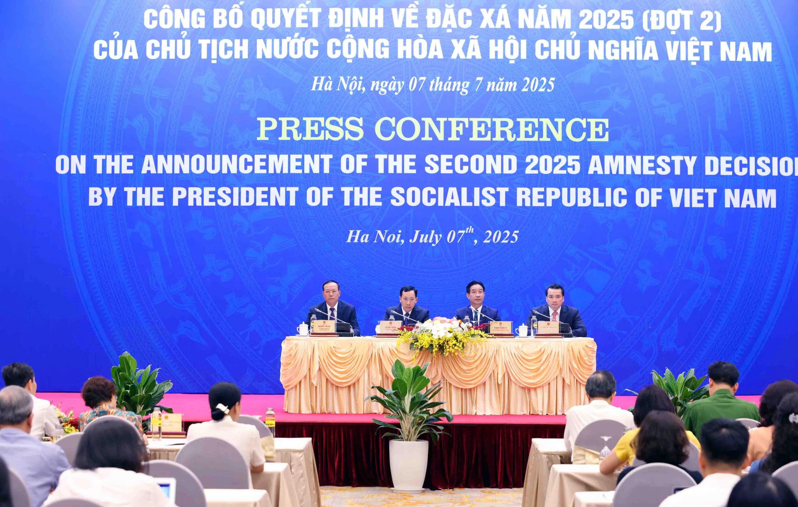 Công bố Quyết định của Chủ tịch nước về đặc xá đợt 2 năm 2025 nhân dịp kỷ niệm 80 năm Quốc khánh nước Cộng hòa xã hội chủ nghĩa Việt Nam