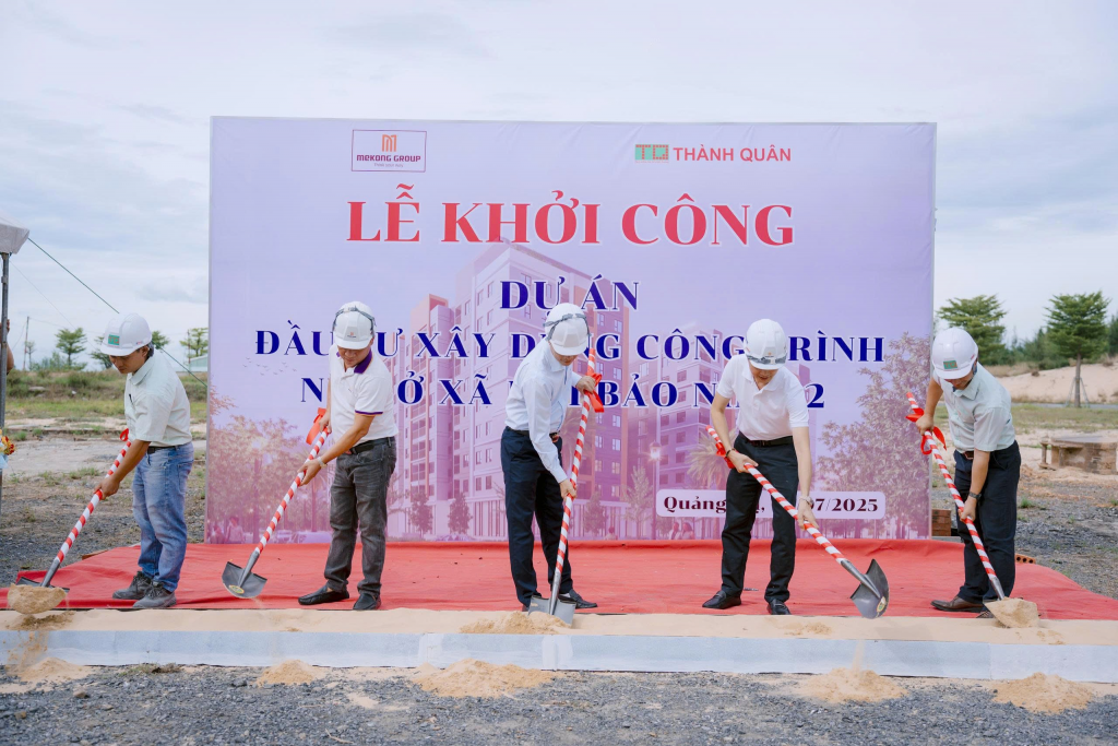 Mekong Group (VC3) khởi công dự án đầu tư xây dựng công trình nhà ở xã hội Bảo Ninh 2