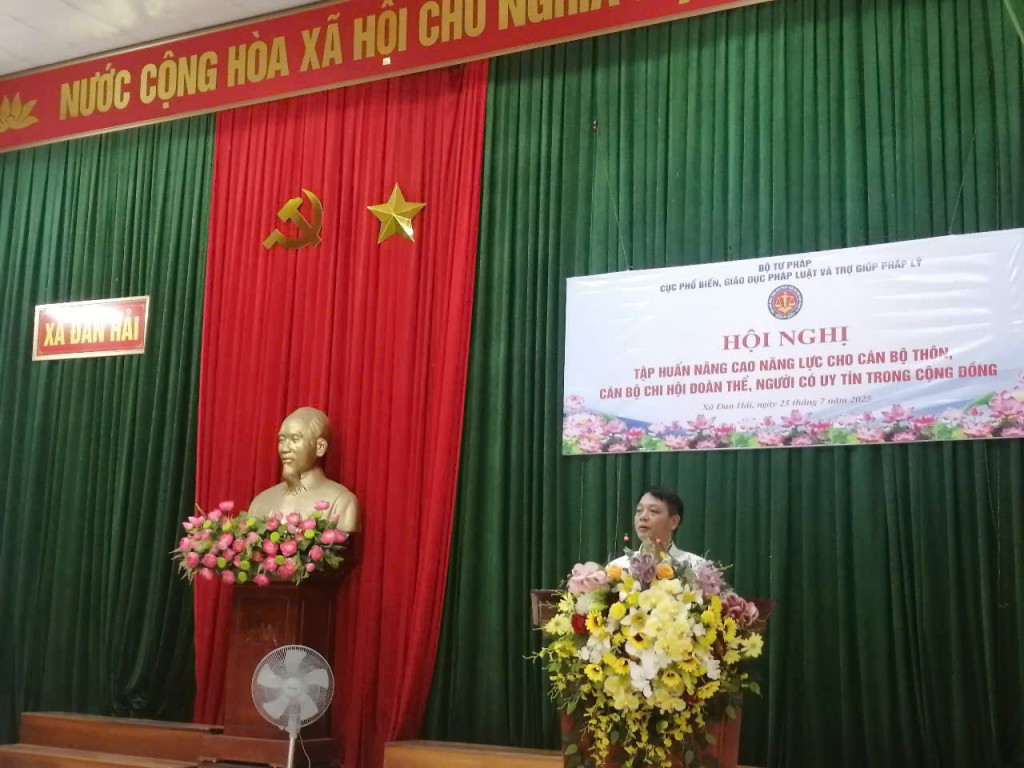 Nâng cao năng lực cho đội ngũ cán bộ nòng cốt ở cơ sở trong lĩnh vực trợ giúp pháp lý