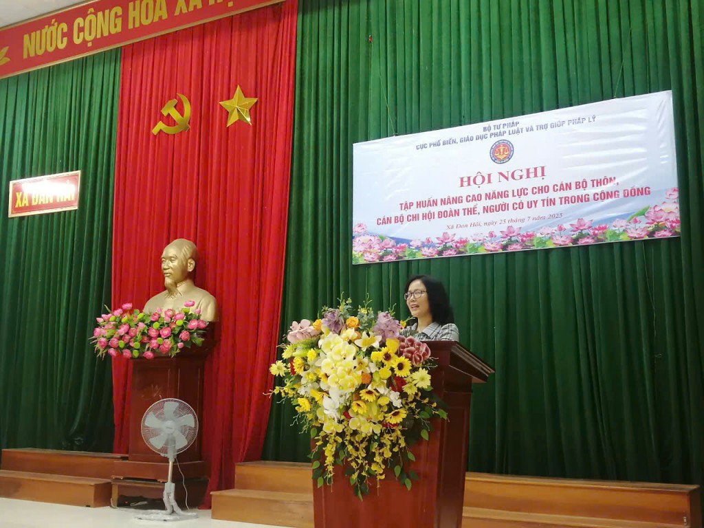Nâng cao năng lực cho đội ngũ cán bộ nòng cốt ở cơ sở trong lĩnh vực trợ giúp pháp lý