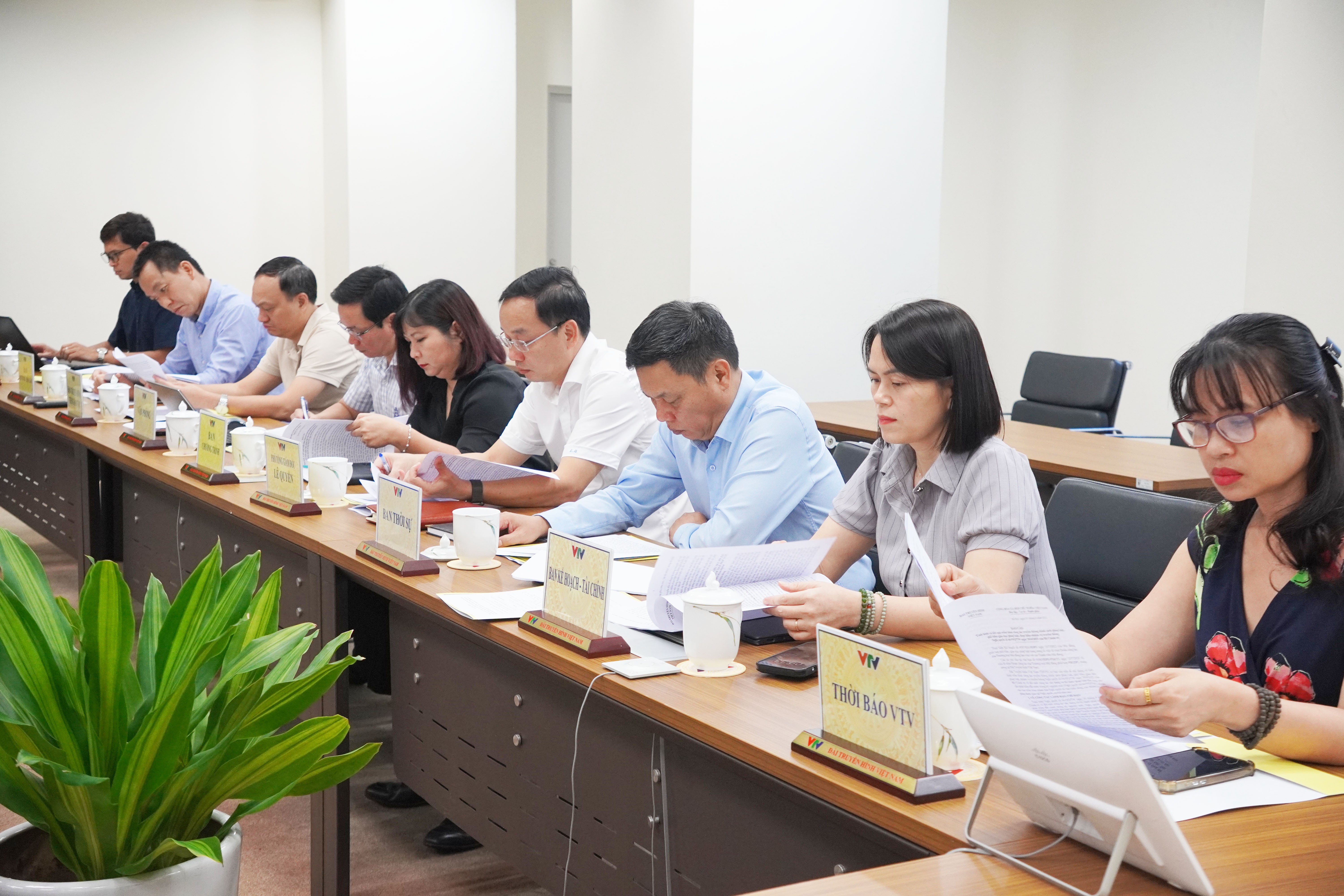 Hội đồng phối hợp phổ biến, giáo dục pháp luật Trung ương làm việc với Đài truyền hình Việt Nam