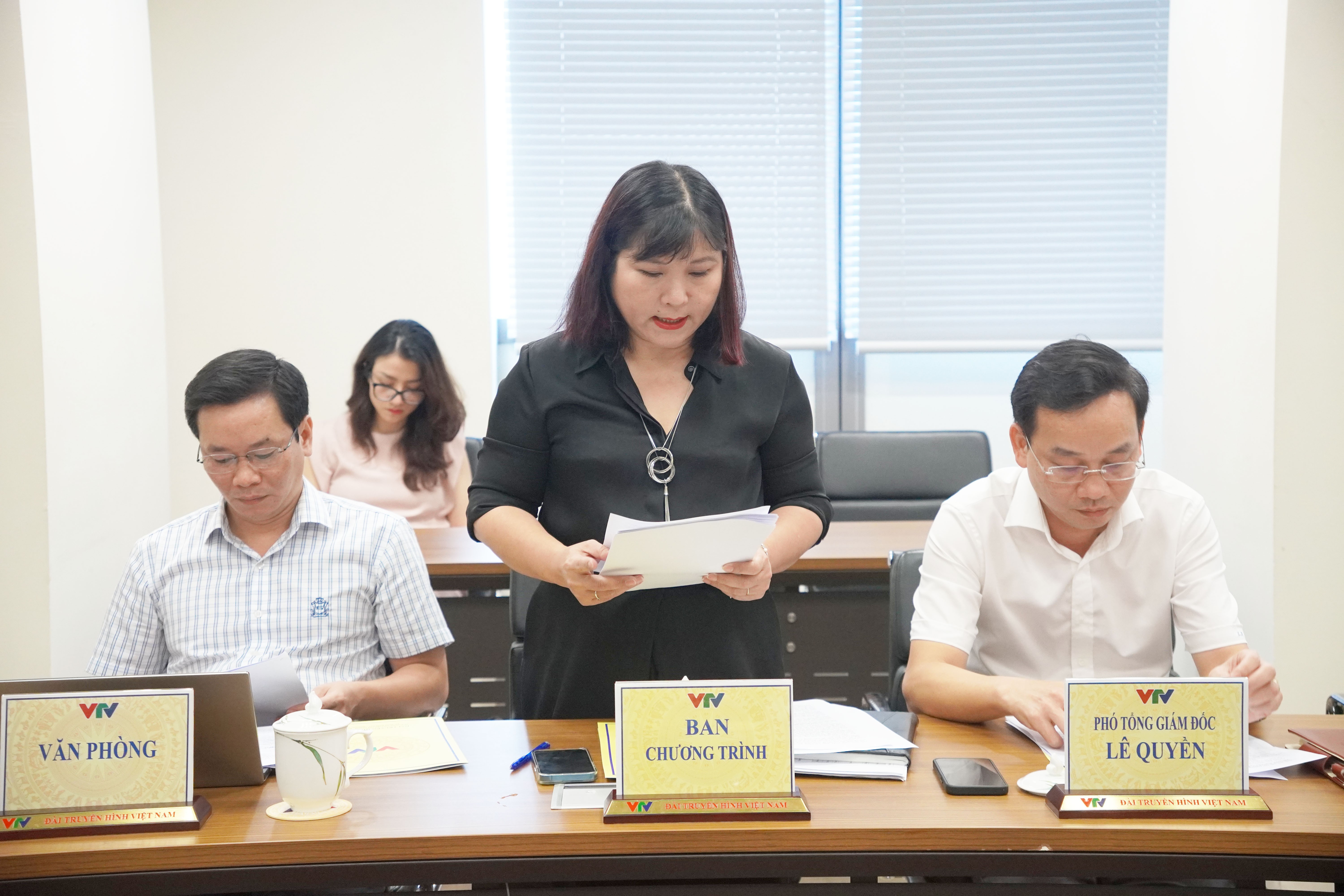 Hội đồng phối hợp phổ biến, giáo dục pháp luật Trung ương làm việc với Đài truyền hình Việt Nam