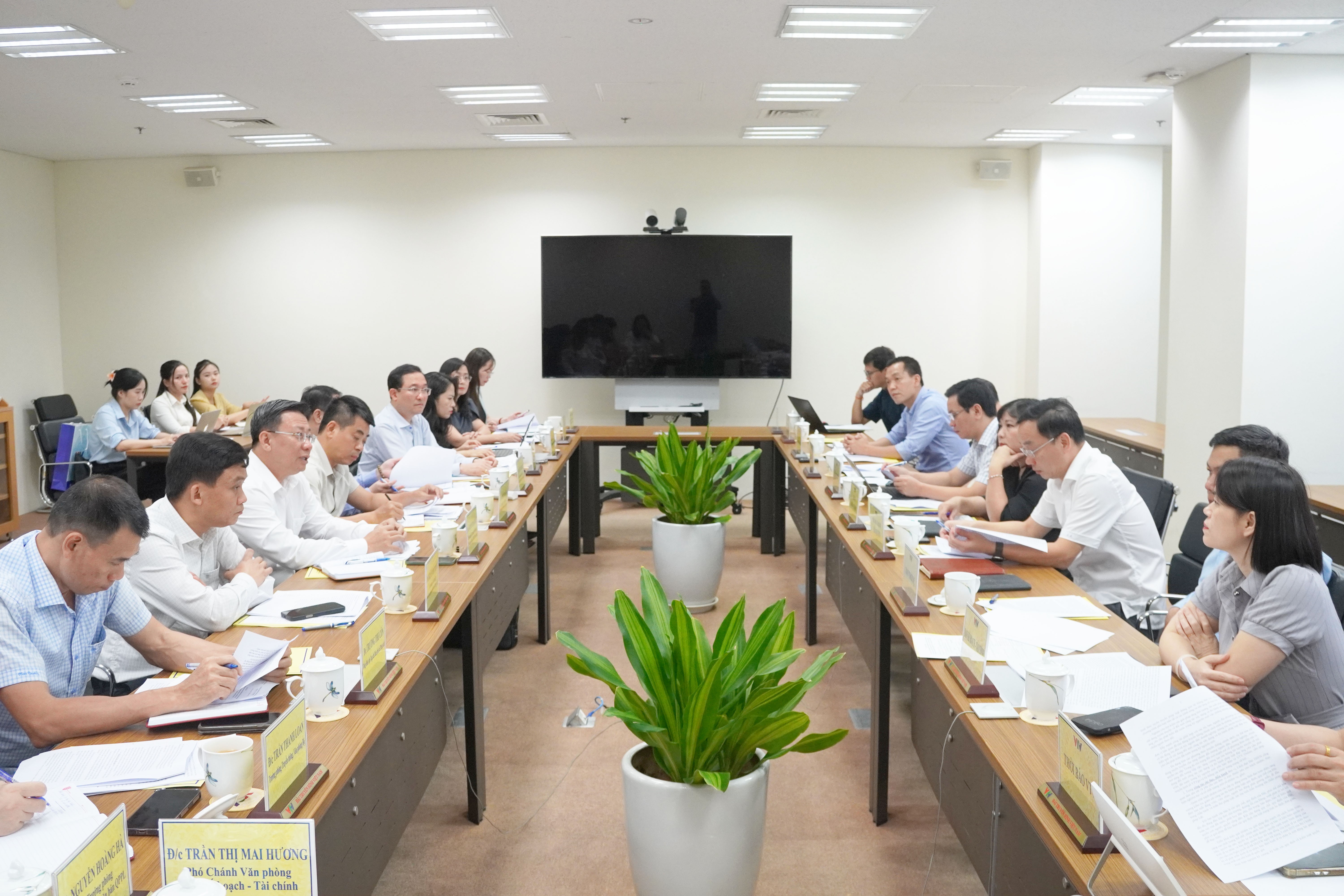 Hội đồng phối hợp phổ biến, giáo dục pháp luật Trung ương làm việc với Đài truyền hình Việt Nam
