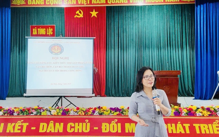 Kịp thời trang bị kiến thức pháp luật, nâng cao năng lực trợ giúp pháp lý cho đội ngũ cán bộ nòng cốt ở cơ sở