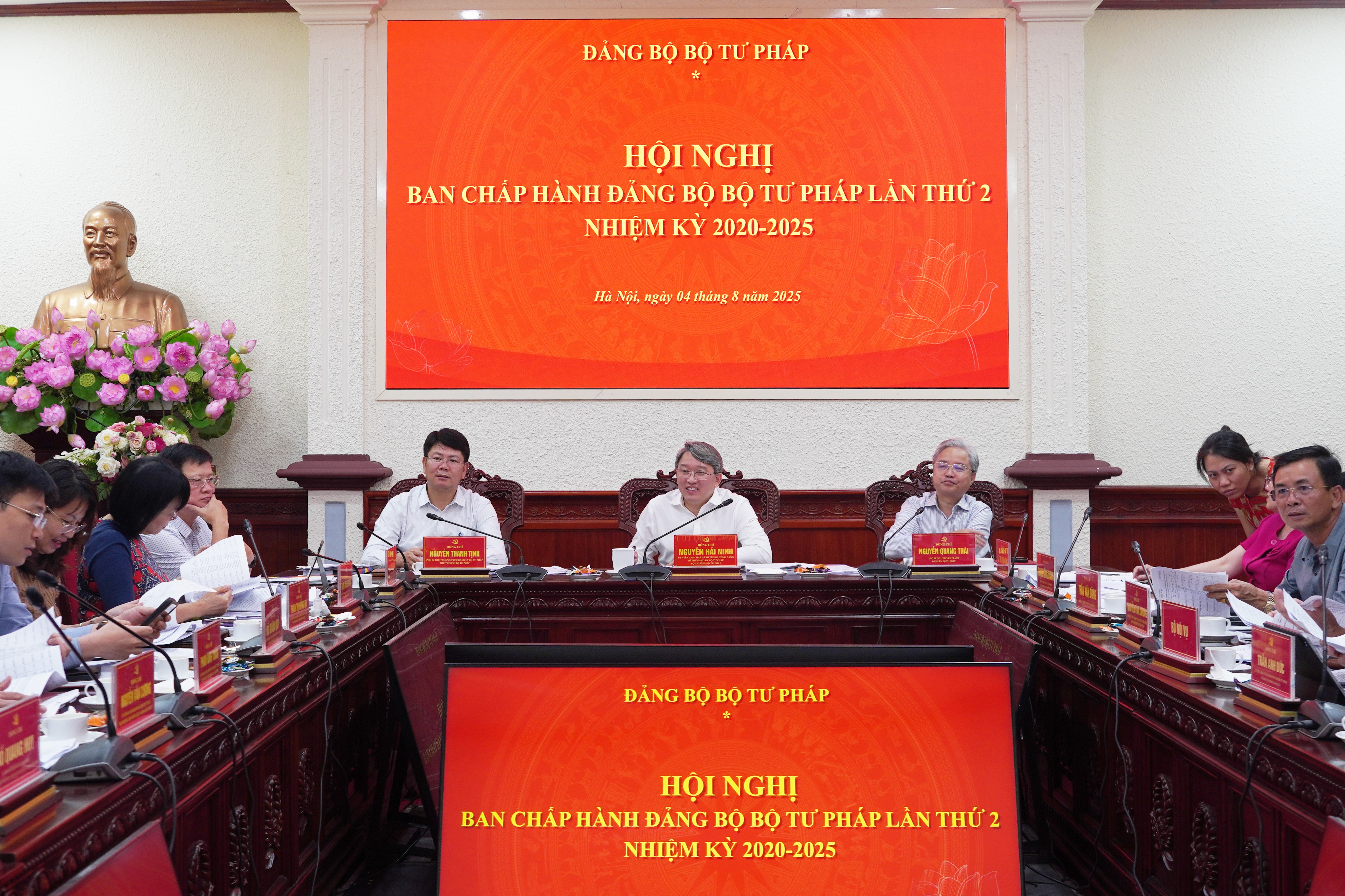Đảng ủy Bộ Tư pháp tổ chức Hội nghị Ban Chấp hành Đảng bộ lần thứ 2, nhiệm kỳ 2020 - 2025