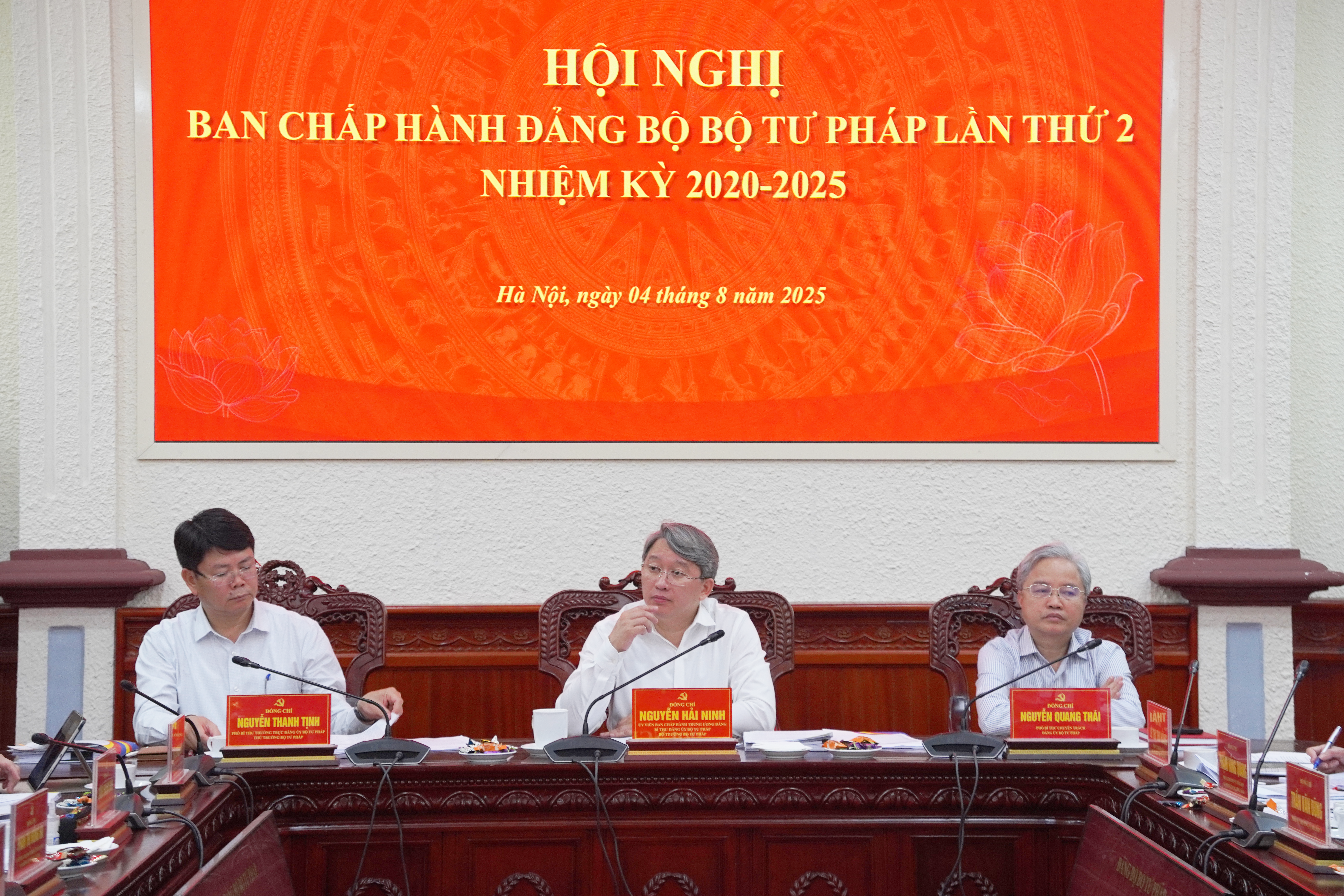 Đảng ủy Bộ Tư pháp tổ chức Hội nghị Ban Chấp hành Đảng bộ lần thứ 2, nhiệm kỳ 2020 - 2025