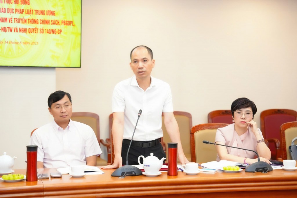 Hội đồng Phối hợp phổ biến, giáo dục pháp luật Trung ương làm việc với Thông tấn xã Việt Nam