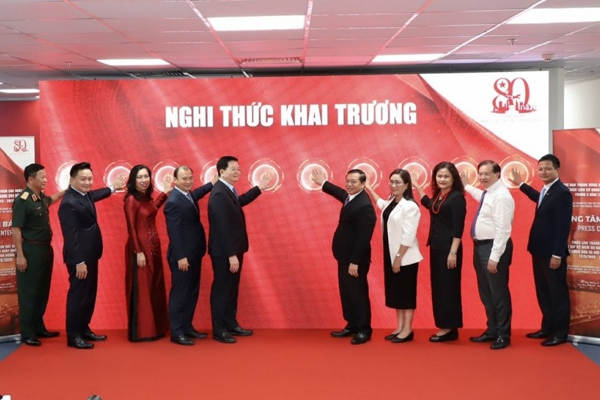 Khai trương Trung tâm báo chí triển lãm và họp báo về Triển lãm thành tựu đất nước 80 năm hành trình Độc lập - Tự do - Hạnh phúc
