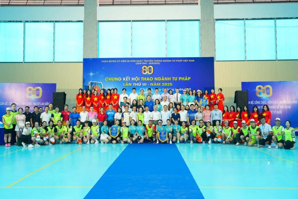 Bộ Tư pháp tổ chức thành công Hội thao ngành Tư pháp lần thứ III, năm 2025