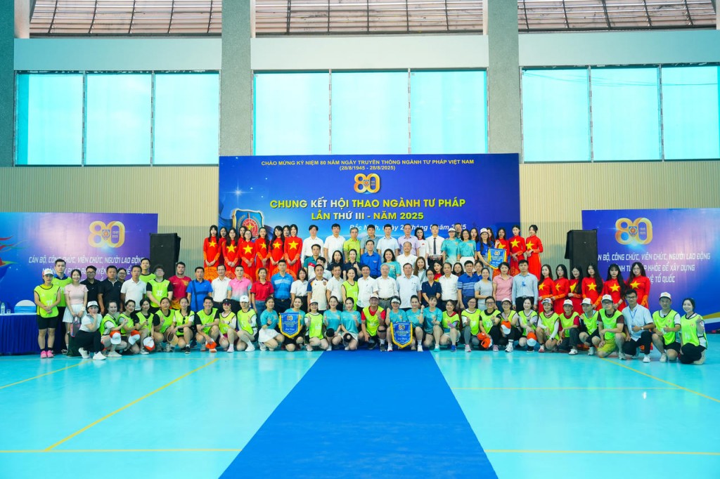 Bộ Tư pháp tổ chức thành công Hội thao ngành Tư pháp lần thứ III, năm 2025