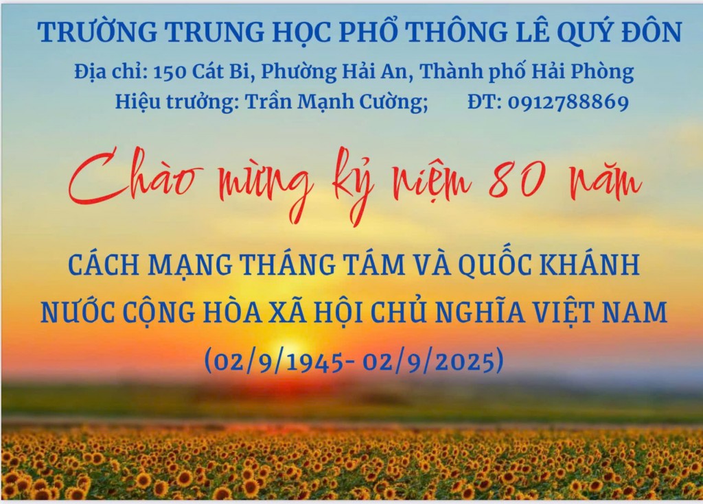 Trường Trung học phổ thông Lê Quý Đôn