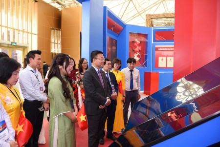 Không gian triển lãm của Bộ Tư pháp: 80 năm - Vững bước dưới ánh sáng pháp quyền