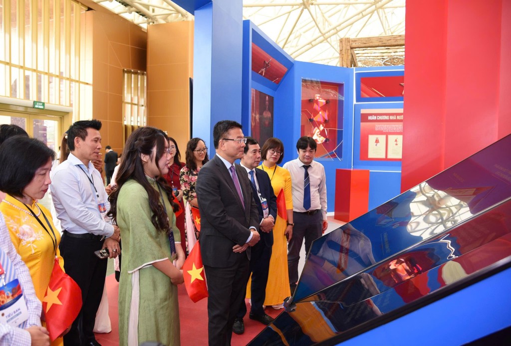 Không gian triển lãm của Bộ Tư pháp: 80 năm - Vững bước dưới ánh sáng pháp quyền