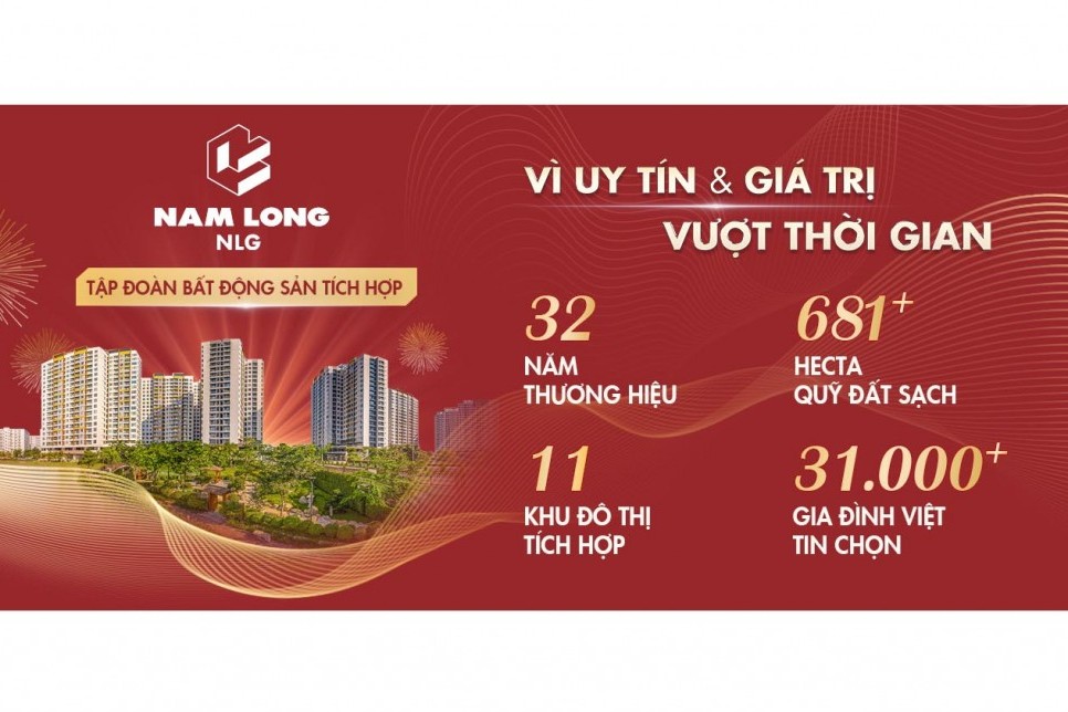 Nam Long vào Top 4 thương hiệu bất động sản giá trị nhất Việt Nam 2025