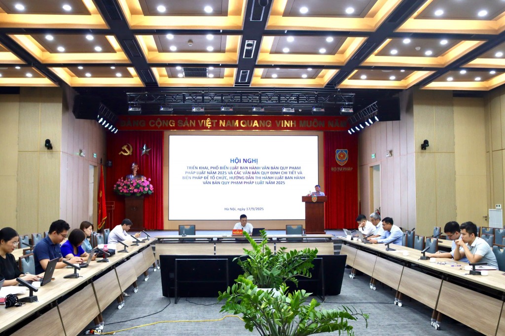 Hội nghị triển khai, phổ biến Luật Ban hành văn bản quy phạm pháp luật năm 2025 – Những điểm mới và yêu cầu đặt ra