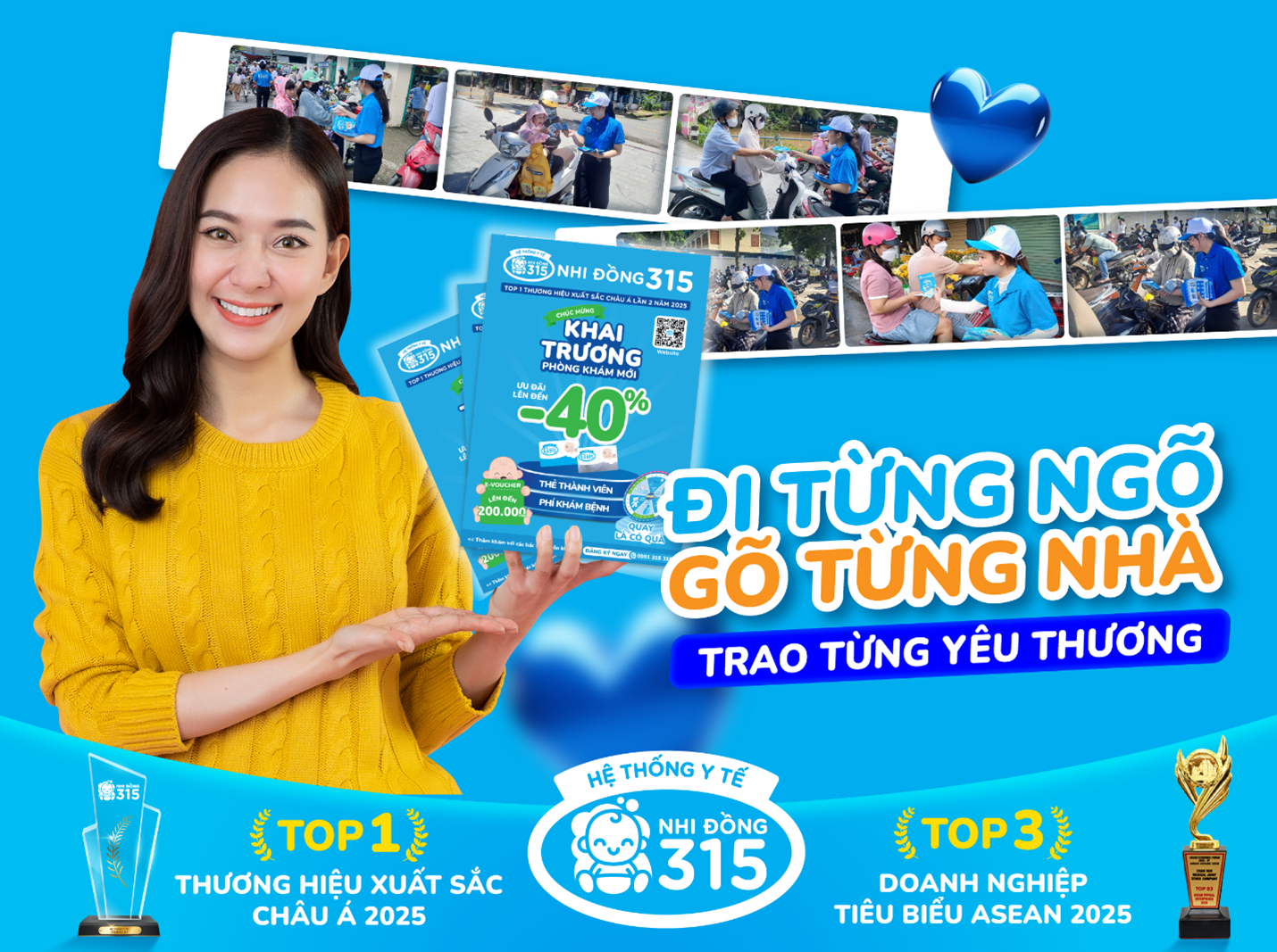 Hệ thống Y tế Nhi Đồng 315 - Đồng hành cùng sự lớn khôn của trẻ
