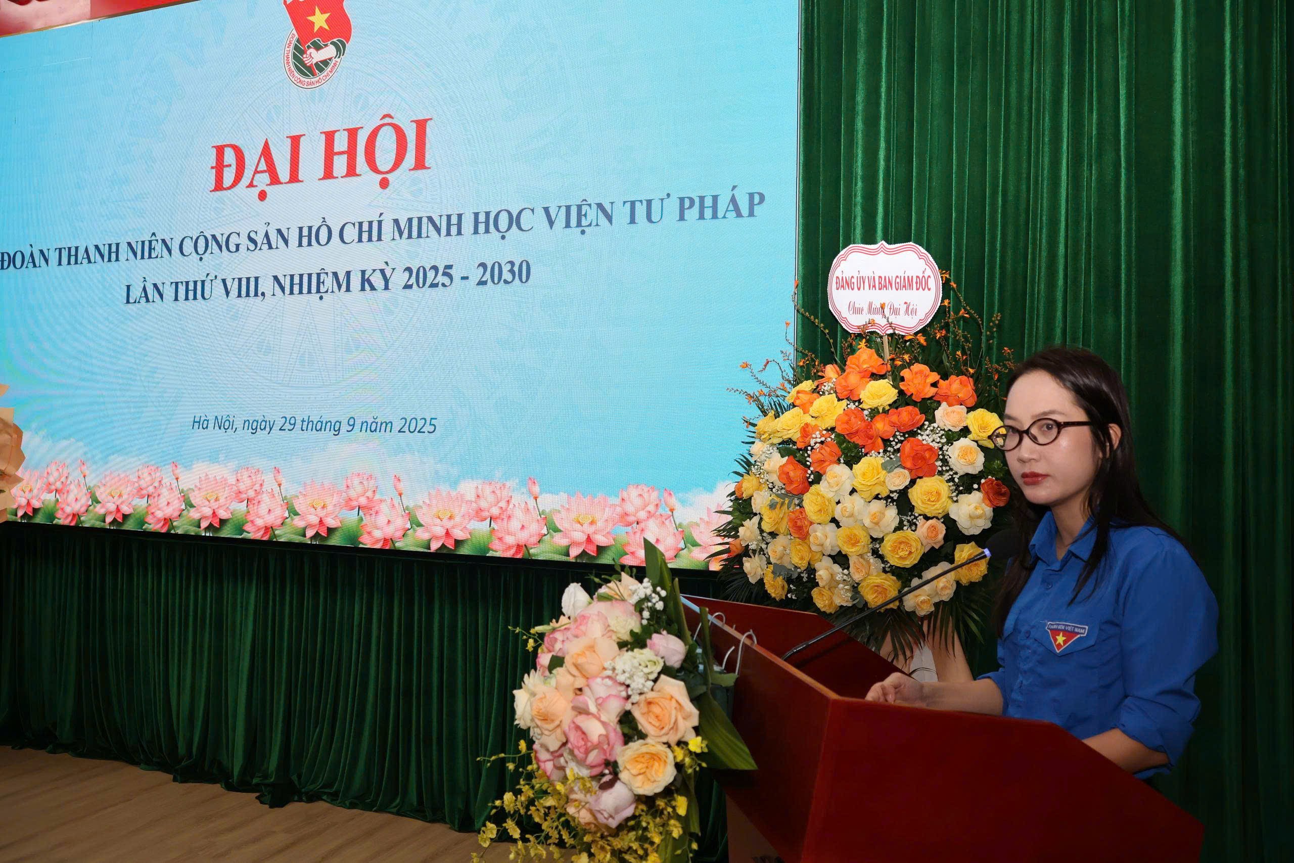Đại hội Đoàn thanh niên cộng sản Hồ Chí Minh Học viện Tư pháp lần thứ VIII, nhiệm kỳ 2025 - 2030