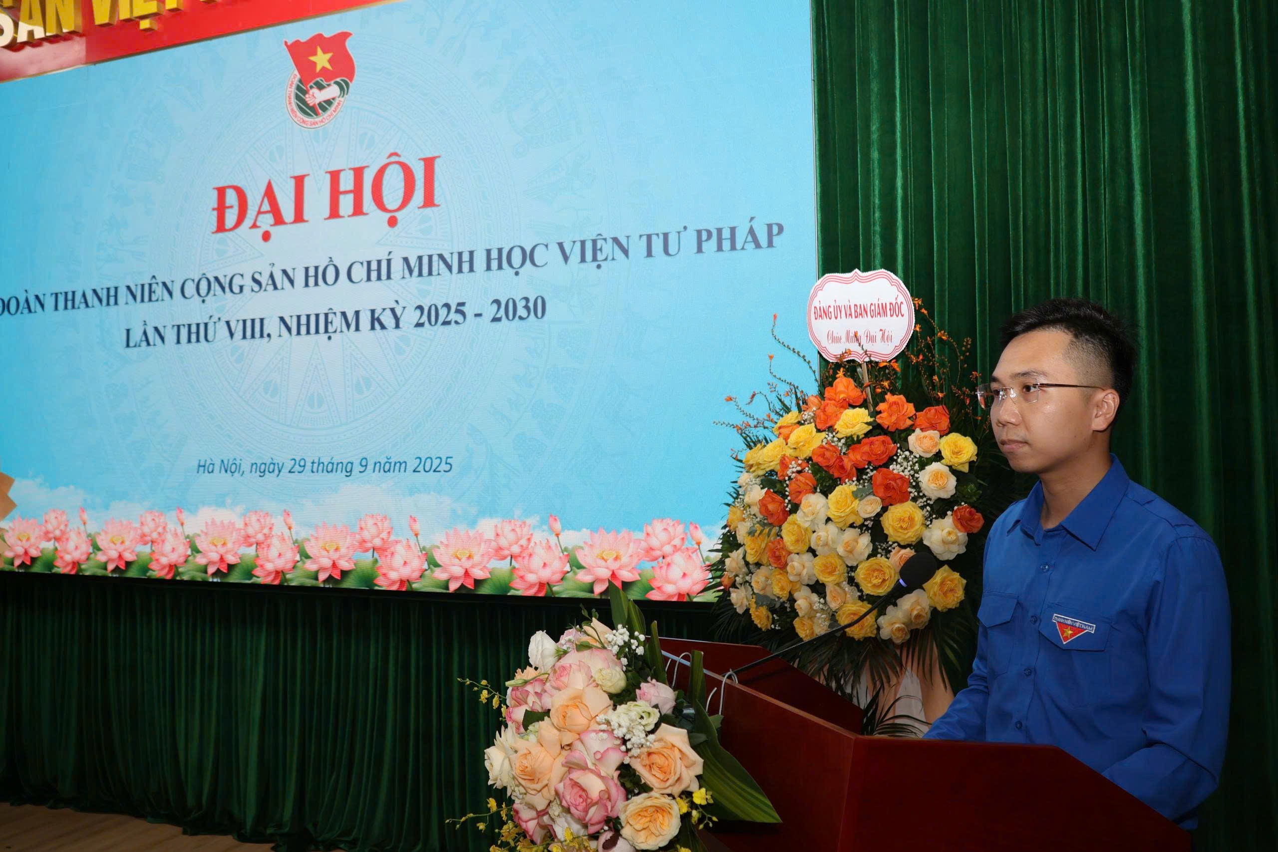 Đại hội Đoàn thanh niên cộng sản Hồ Chí Minh Học viện Tư pháp lần thứ VIII, nhiệm kỳ 2025 - 2030