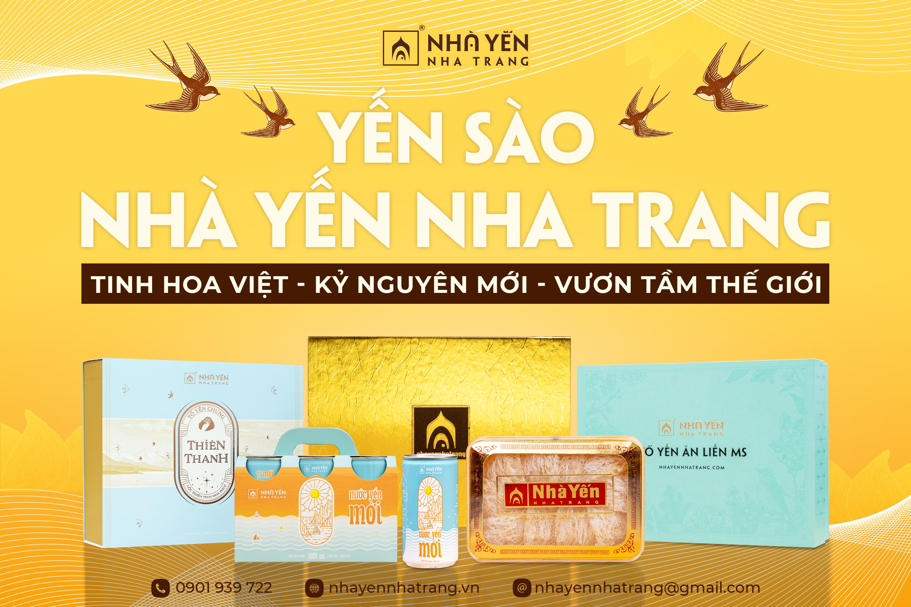 YẾN SÀO NHÀ YẾN NHA TRANG - TINH HOA VIỆT, KỶ NGUYÊN MỚI, VƯƠN TẦM THẾ GIỚI