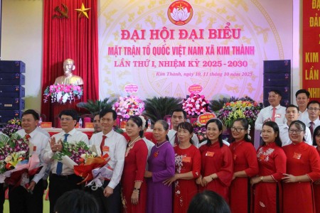Mặt trận Tổ quốc Việt Nam xã Kim Thành, thành phố Hải Phòng tổ chức thành công Đại hội đại biểu lần thứ I, nhiệm kỳ 2025 - 2030