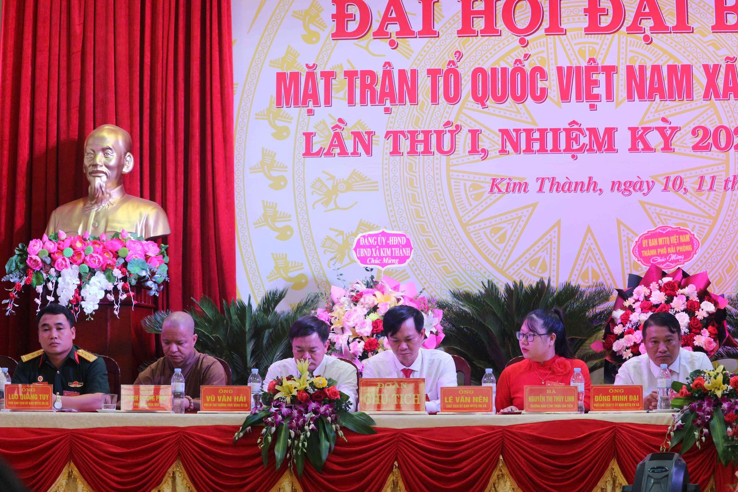 Mặt trận Tổ quốc Việt Nam xã Kim Thành, thành phố Hải Phòng tổ chức thành công Đại hội đại biểu lần thứ I, nhiệm kỳ 2025 - 2030 Mặt trận Tổ quốc Việt Nam xã Kim Thành, thành phố Hải Phòng tổ chức thành công Đại hội đại biểu lần thứ I, nhiệm kỳ 2025 - 2030