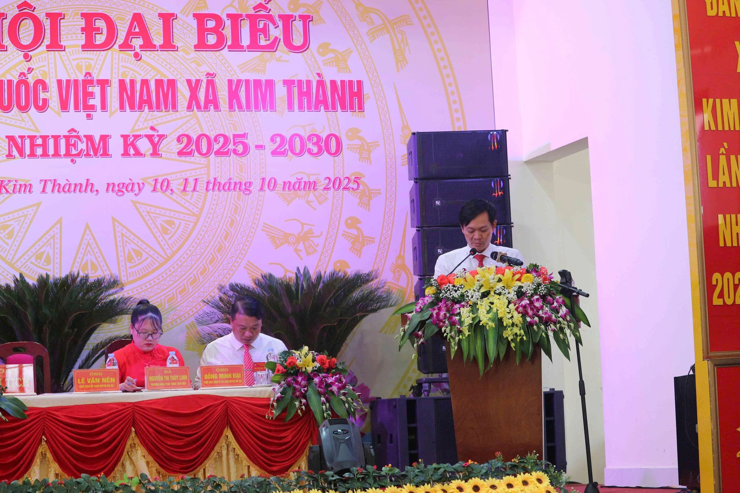 Mặt trận Tổ quốc Việt Nam xã Kim Thành, thành phố Hải Phòng tổ chức thành công Đại hội đại biểu lần thứ I, nhiệm kỳ 2025 - 2030 Mặt trận Tổ quốc Việt Nam xã Kim Thành, thành phố Hải Phòng tổ chức thành công Đại hội đại biểu lần thứ I, nhiệm kỳ 2025 - 2030