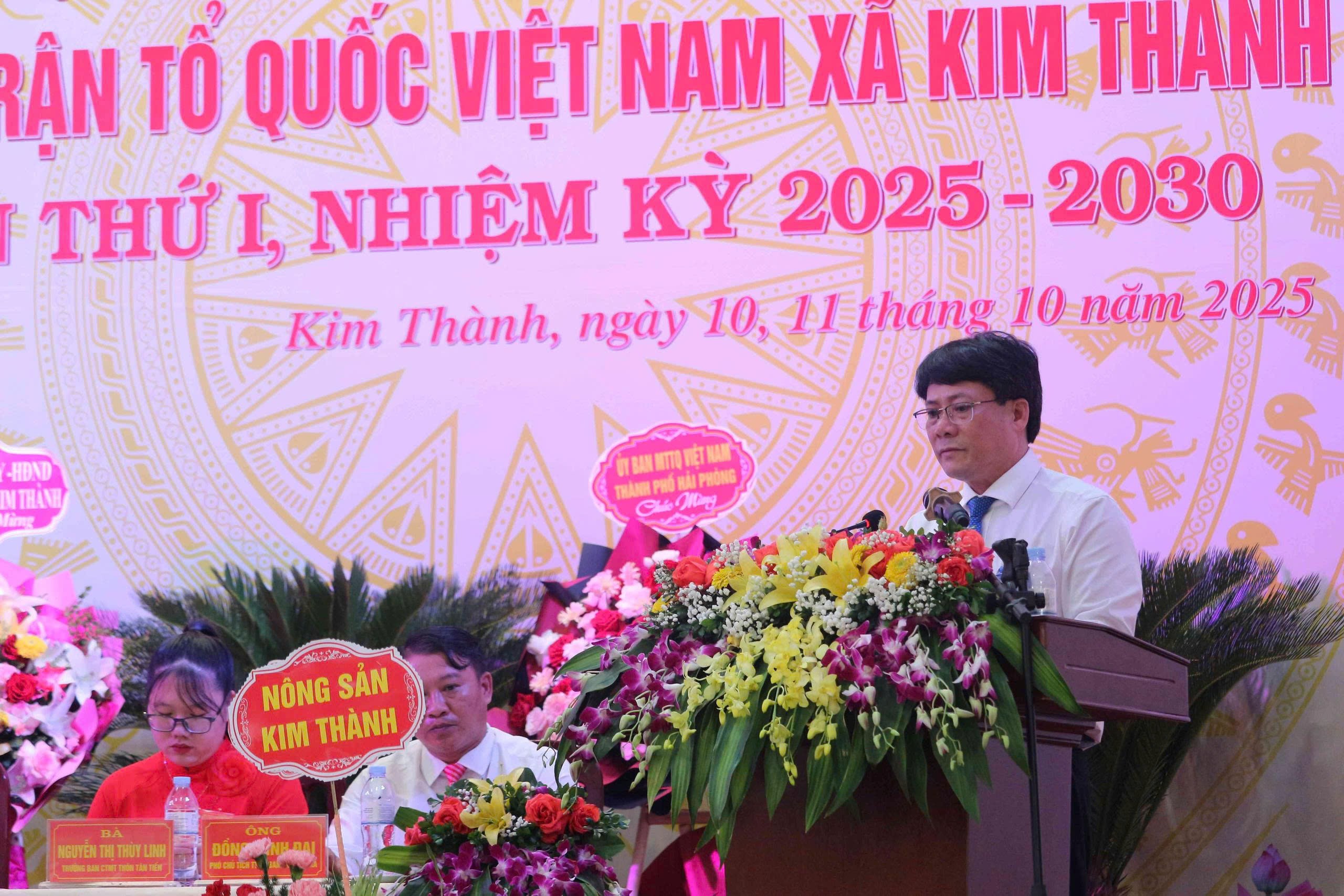 Mặt trận Tổ quốc Việt Nam xã Kim Thành, thành phố Hải Phòng tổ chức thành công Đại hội đại biểu lần thứ I, nhiệm kỳ 2025 - 2030 Mặt trận Tổ quốc Việt Nam xã Kim Thành, thành phố Hải Phòng tổ chức thành công Đại hội đại biểu lần thứ I, nhiệm kỳ 2025 - 2030