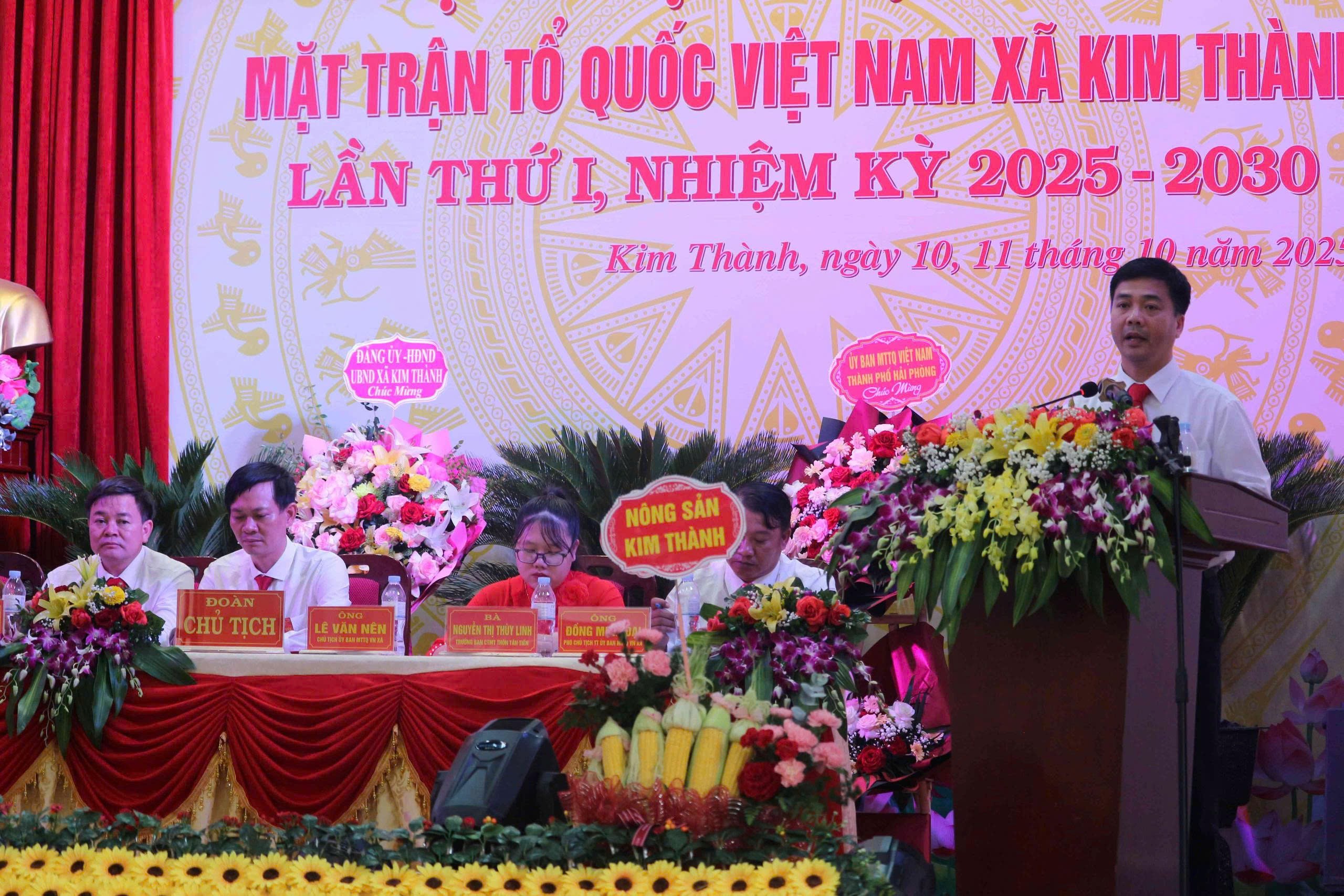 Mặt trận Tổ quốc Việt Nam xã Kim Thành, thành phố Hải Phòng tổ chức thành công Đại hội đại biểu lần thứ I, nhiệm kỳ 2025 - 2030 Mặt trận Tổ quốc Việt Nam xã Kim Thành, thành phố Hải Phòng tổ chức thành công Đại hội đại biểu lần thứ I, nhiệm kỳ 2025 - 2030