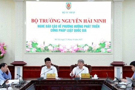 Tiếp tục hoàn thiện Cổng Pháp luật quốc gia đồng bộ với Chiến lược chuyển đổi số của Bộ Tư pháp