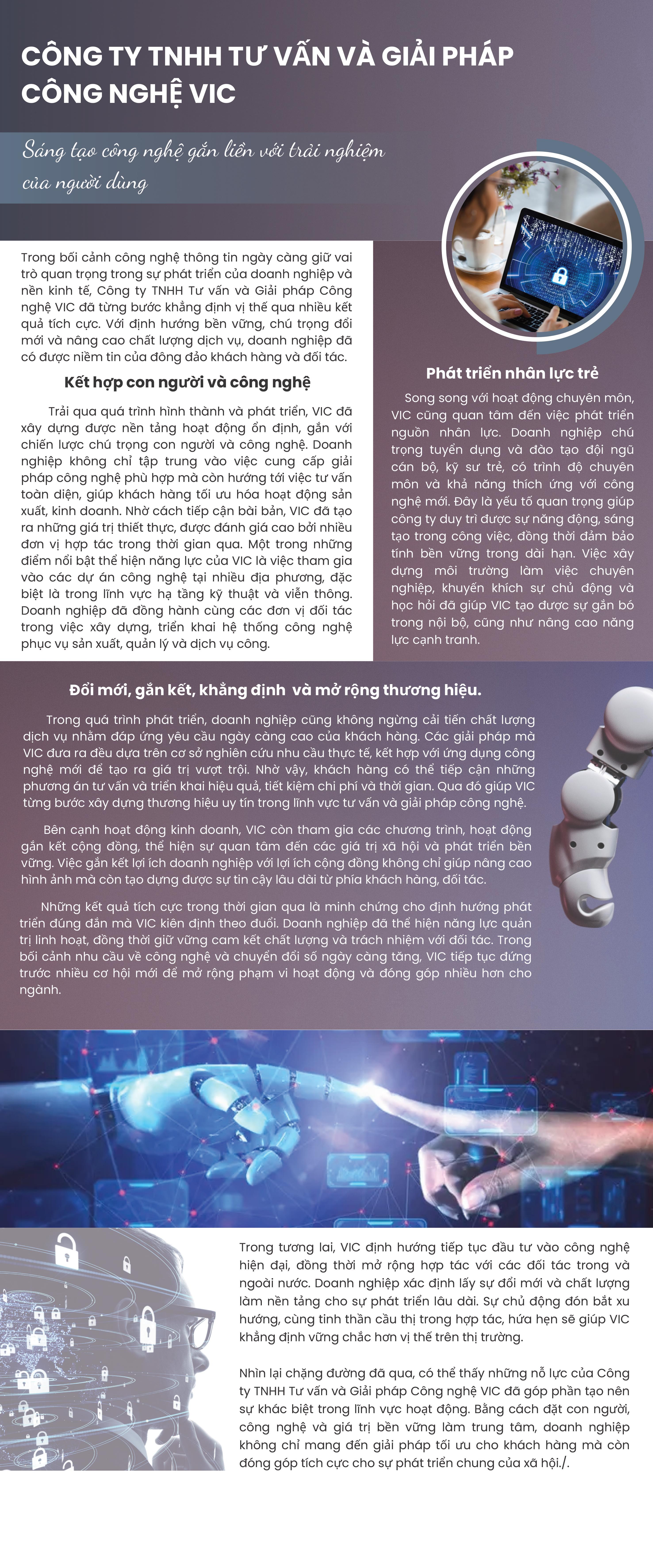 Công ty TNHH Tư vấn và Giải pháp Công nghệ VIC