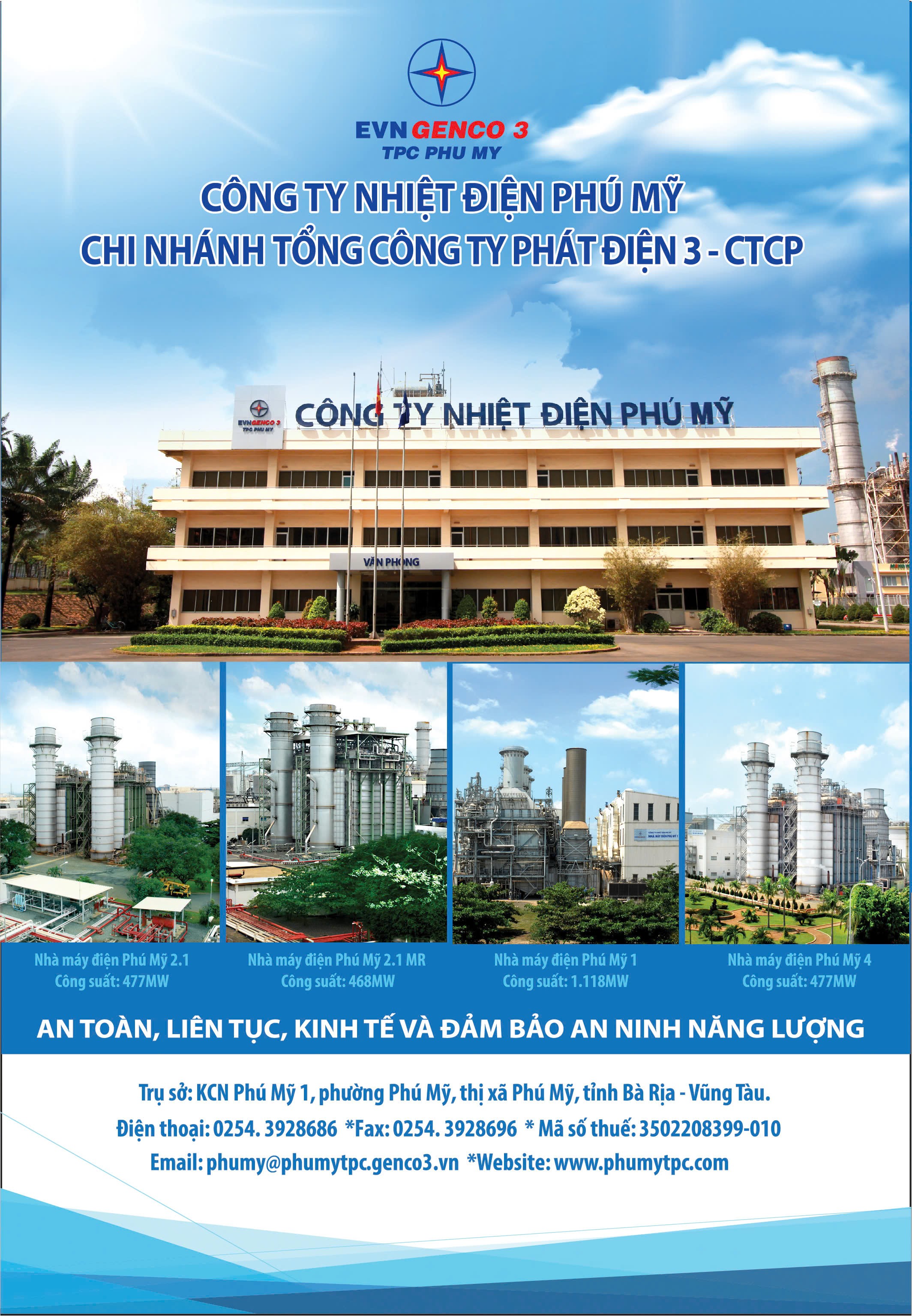 Công ty Nhiệt điện Phú Mỹ - Chi nhánh Tổng Công ty Phát điện 3 - CTCP