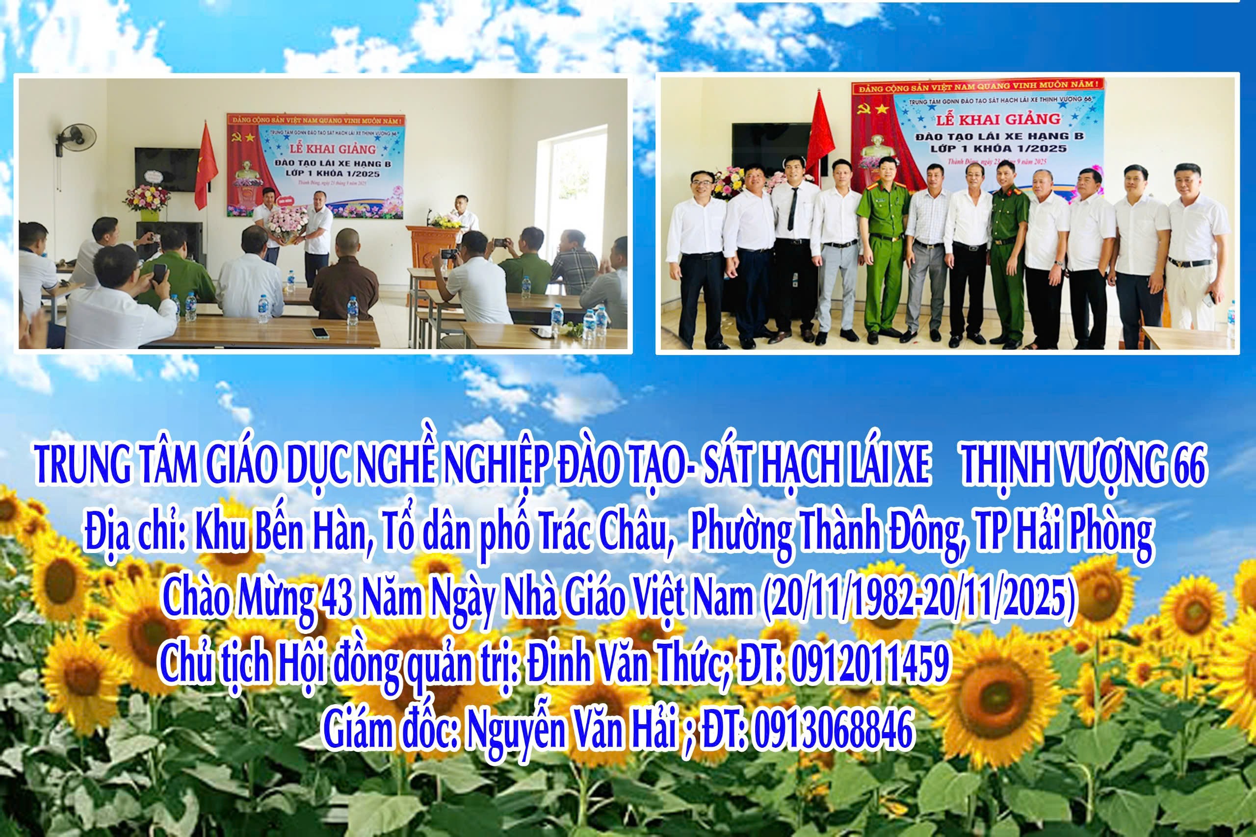 Trung tâm Giáo dục nghề nghiệp đào tạo - sát hạch lái xe Thịnh Vượng 66