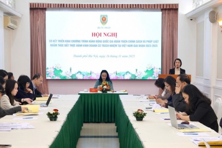 Sơ kết triển khai Chương trình hành động quốc gia hoàn thiện chính sách, pháp luật thúc đẩy thực hành kinh doanh có trách nhiệm giai đoạn 2023 – 2025