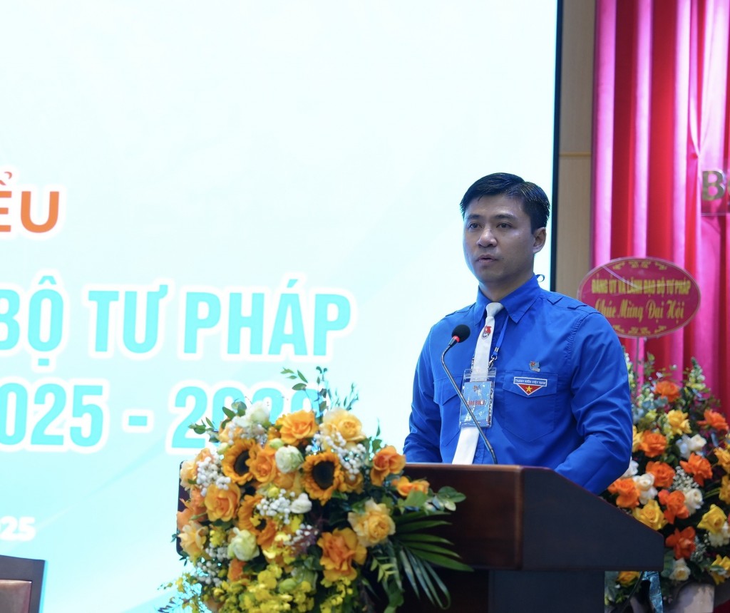 Khai mạc trọng thể Phiên thứ nhất Đại hội đại biểu Đoàn Thanh niên Cộng sản Hồ Chí Minh Bộ Tư pháp lần thứ VIII, nhiệm kỳ 2025 – 2030