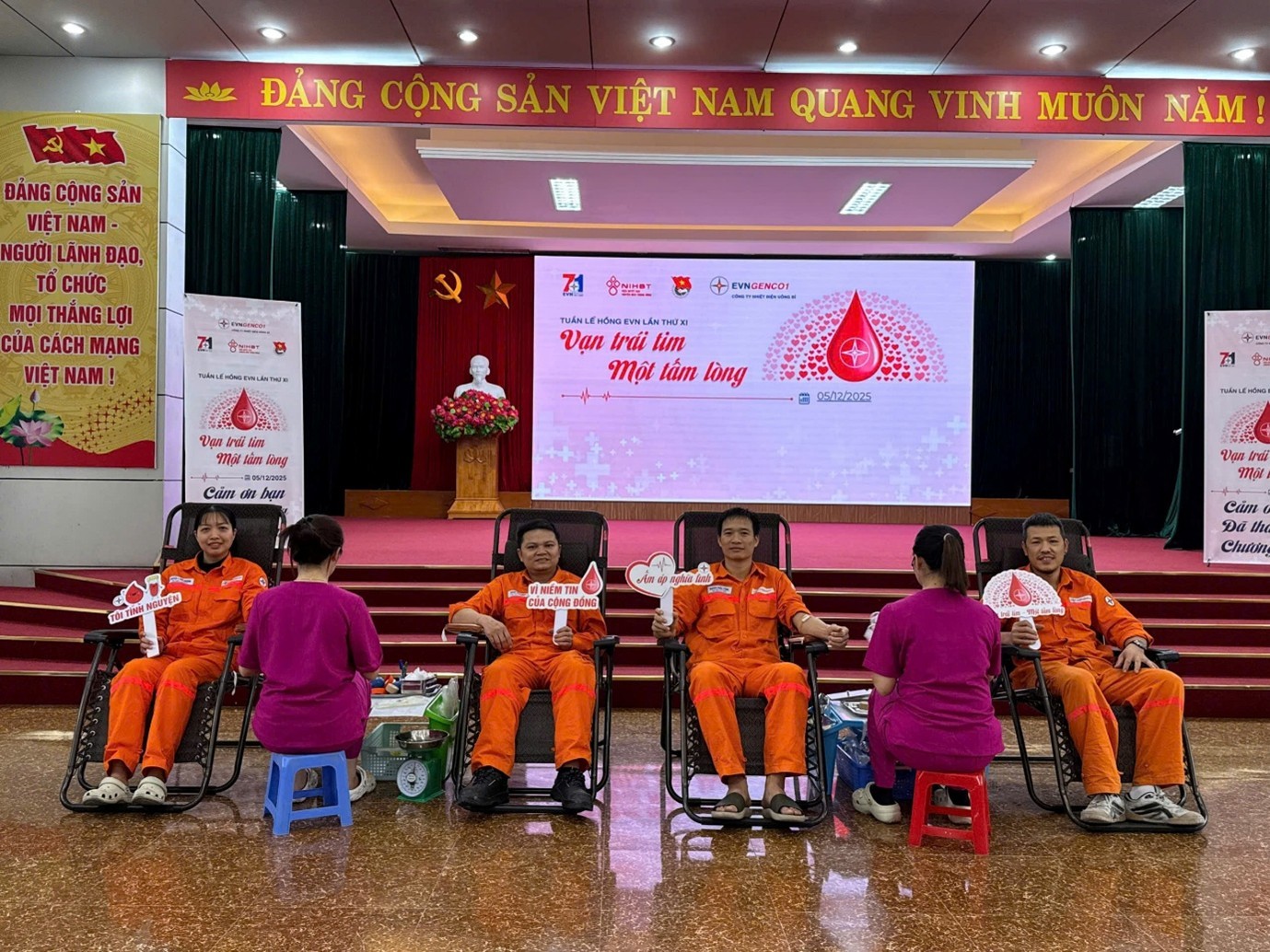 Công ty Nhiệt điện Uông Bí hưởng ứng “Tuần lễ hồng EVN lần thứ XI”: Lan tỏa giá trị nhân văn vì cộng đồng