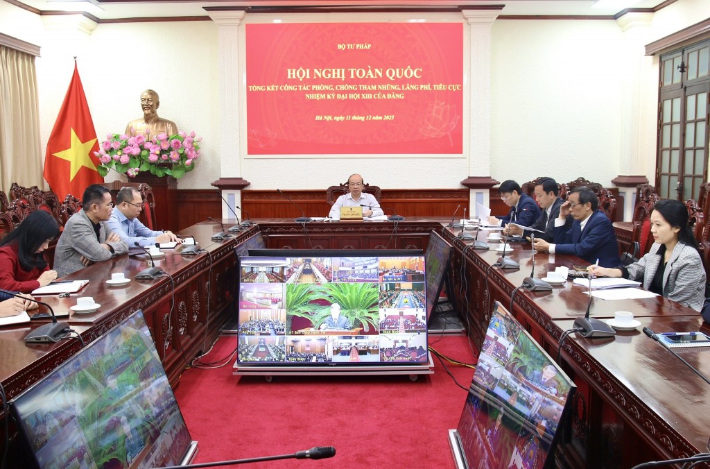 Hội nghị toàn quốc tổng kết công tác phòng, chống tham nhũng, lãng phí, tiêu cực nhiệm kỳ Đại hội XIII của Đảng