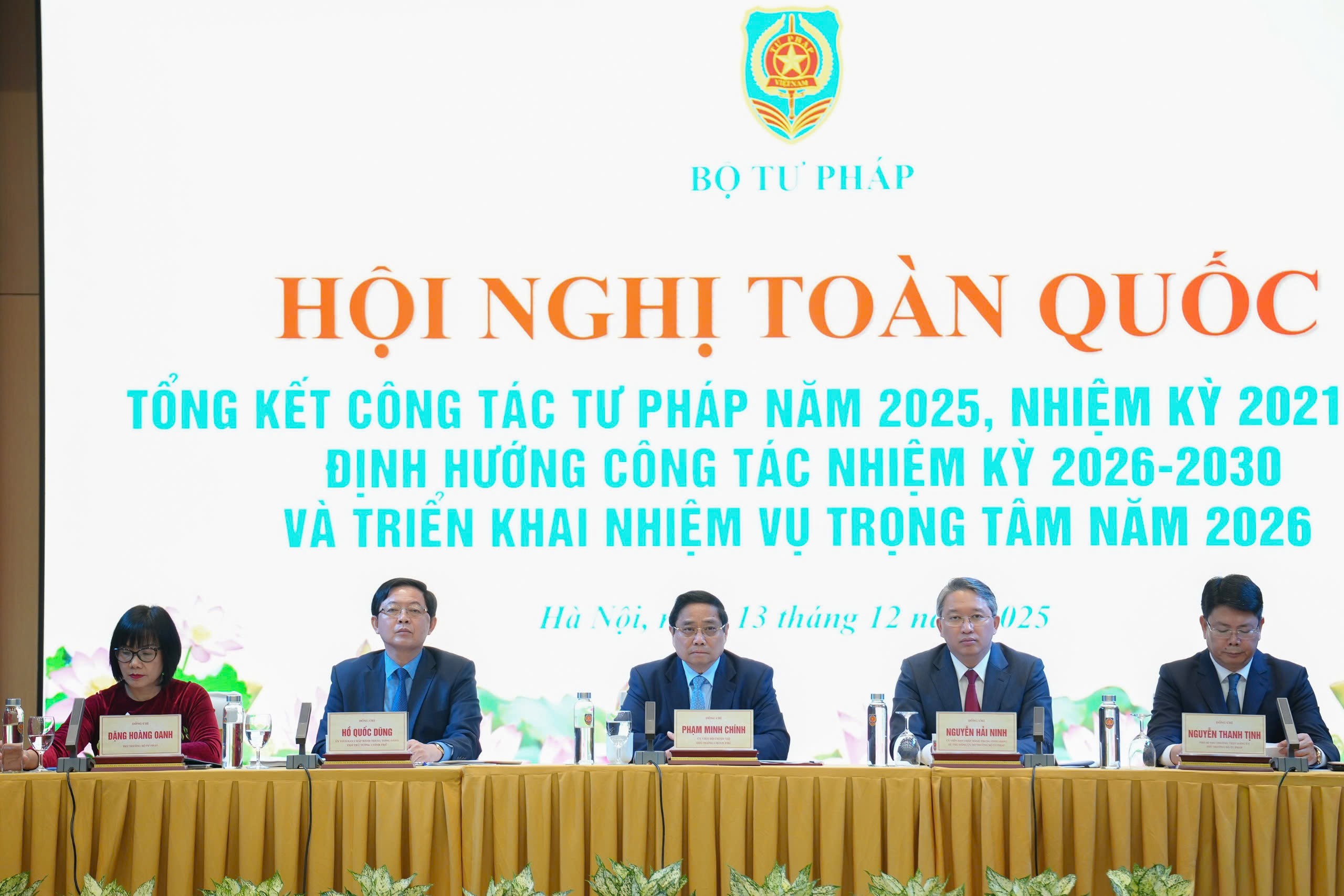 Khai mạc Hội nghị toàn quốc triển khai công tác tư pháp năm 2025