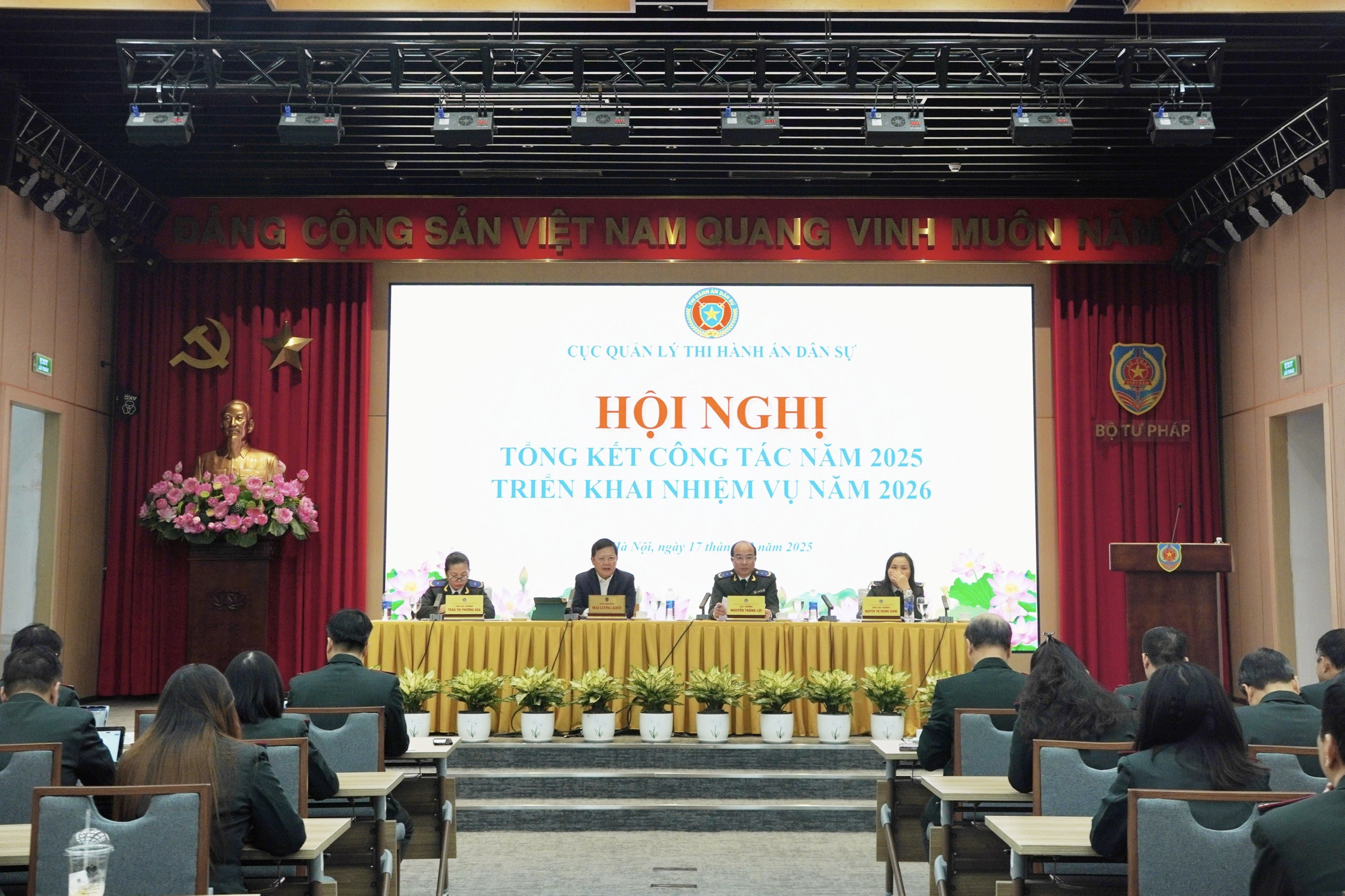 Thi hành án dân sự năm 2025 với dấu ấn tinh gọn bộ máy và hoàn thiện thể chế