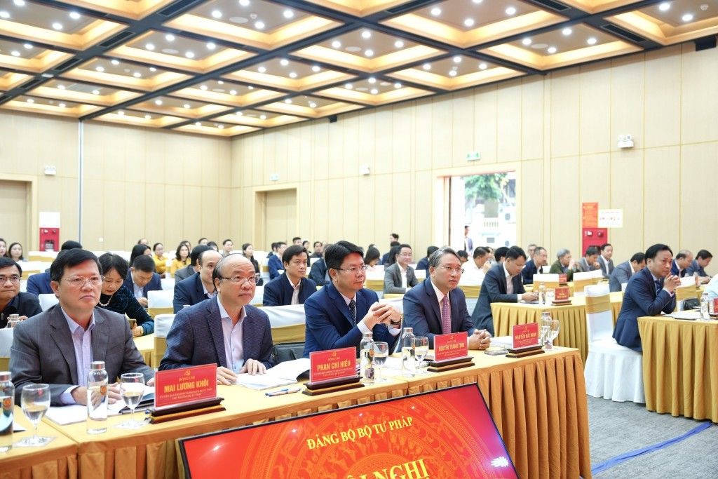 Phát huy vai trò hạt nhân lãnh đạo, Đảng bộ Bộ Tư pháp hoàn thành tốt nhiệm vụ chính trị năm 2025