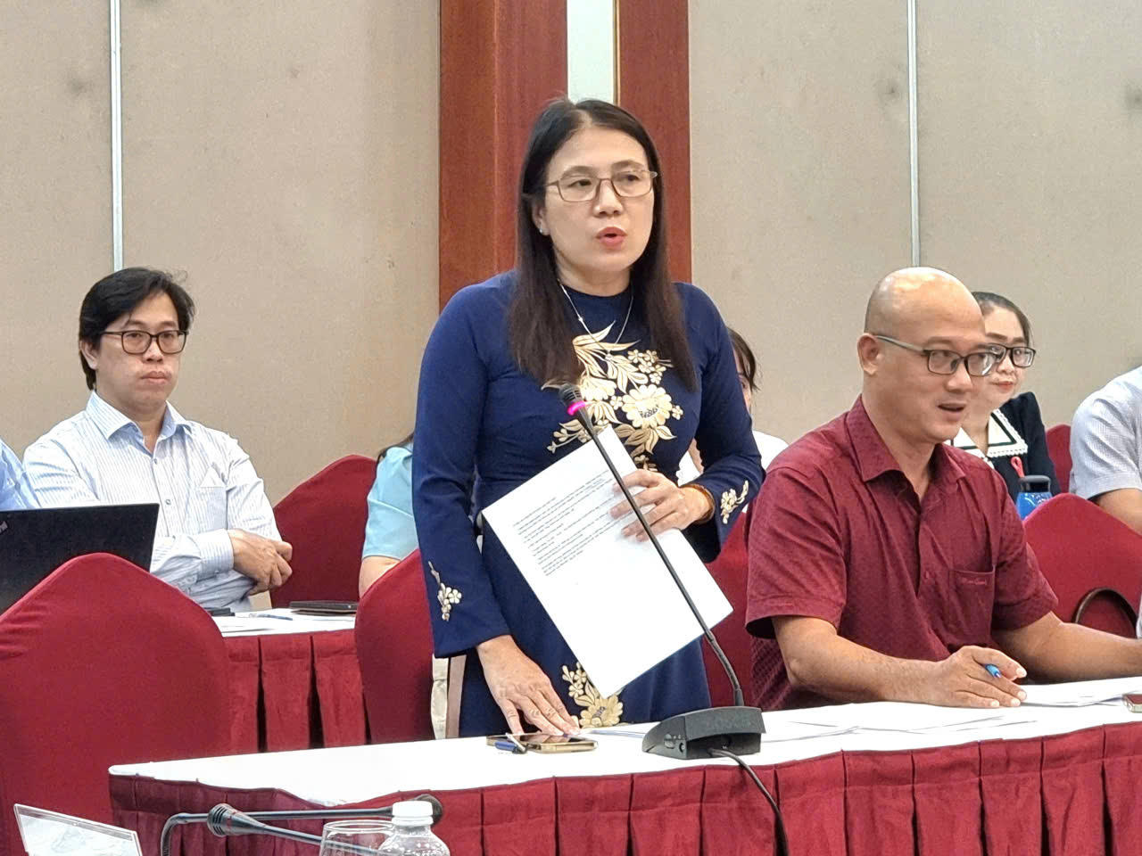 Đại diện Sở Tư pháp TP.HCM phát biểu ý kiến tại buổi Tọa đàm