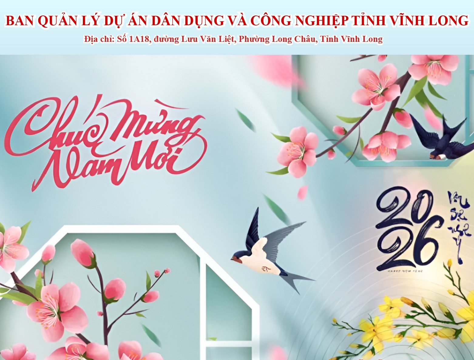 Ban Quản lý Dự án dân dụng và công nghiệp tỉnh Vĩnh Long