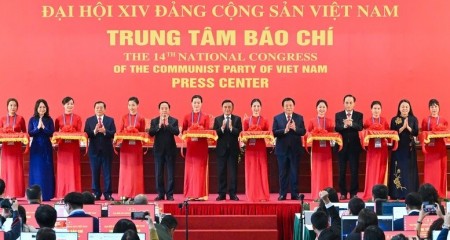 Khai trương Trung tâm Báo chí và họp báo quốc tế của Đại hội XIV Đảng Cộng sản Việt Nam